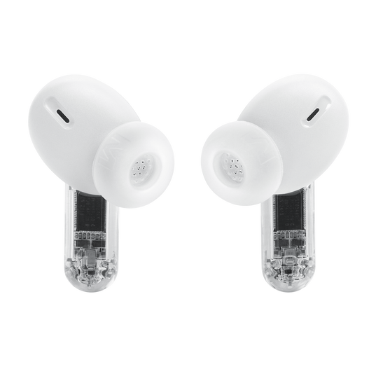 JBL Tune Beam 2 Ghost Edition - Ghost White - True Wireless Noise Cancelling Earbuds - Back